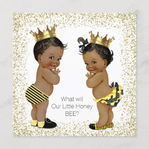 Invitación Revelación del género de abeja baby shower