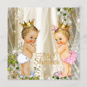 Invitación Revelación del sexo del bebé: Príncipe o Princesa 