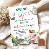 Revelación del sexo del bebé Swing o Sip Par-Tea G