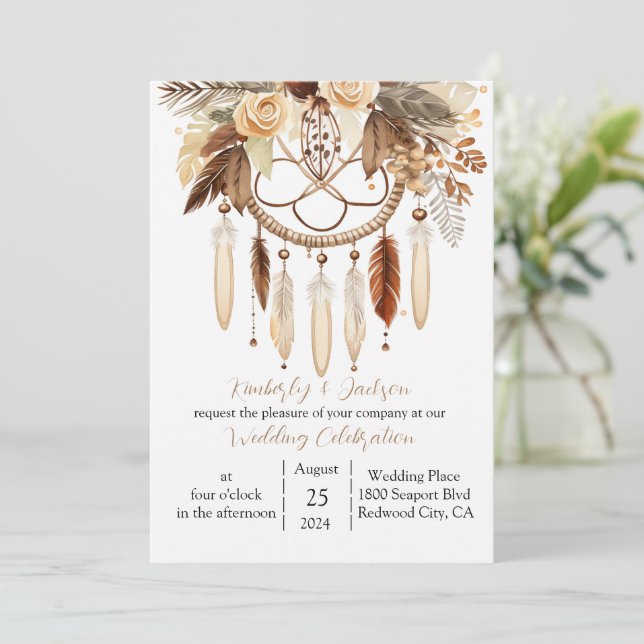 Invitación Revelando Sueños (Anverso de pie)