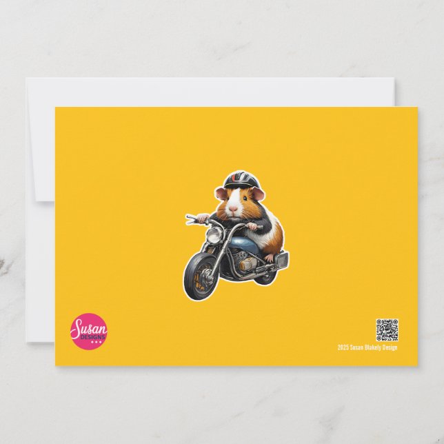 Invitación Revisa tus motores, ¡es hora de fiesta! (Reverso)