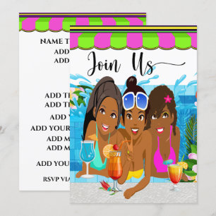 Invitación Revisada a la Fiesta en la Piscina