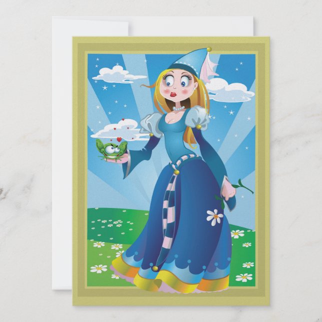 Invitación revisada de Princesa y Rana - SRF (Anverso)
