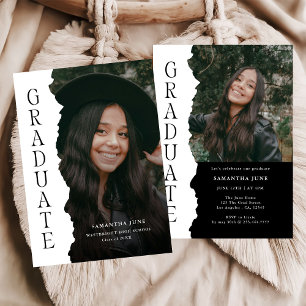 Invitación Revista de Fotos de Graduados Modernos Fiesta de G