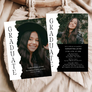 Invitación Revista de Fotos de Graduados Modernos Fiesta de G