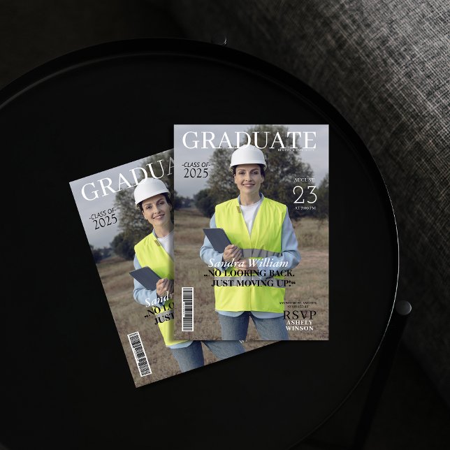 Invitación Revista de graduación de fotografía de ingeniería (Subido por el creador)