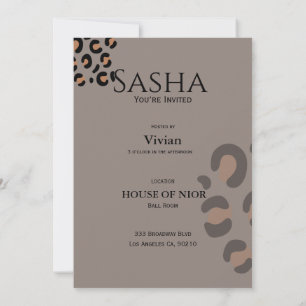 Invitación Revista de moda diva para despedida de soltera