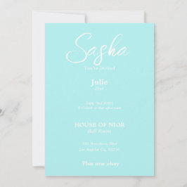 Invitación Revista diva de modas de la fiesta de la soltera