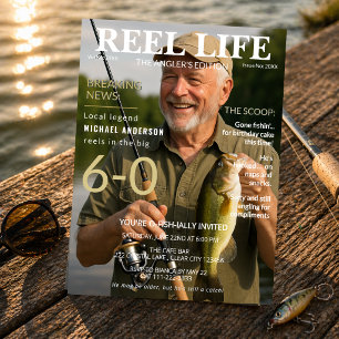 Invitación Revista Reel Life Fishing cumple 60 años de fiesta