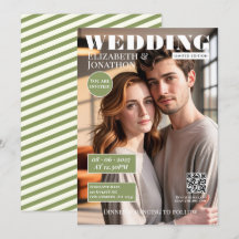 Revista Sage Green & Ivory Foto de Boda