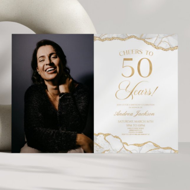 Invitación Revolución 50 cumpleaños de la White Gold Agate (Subido por el creador)