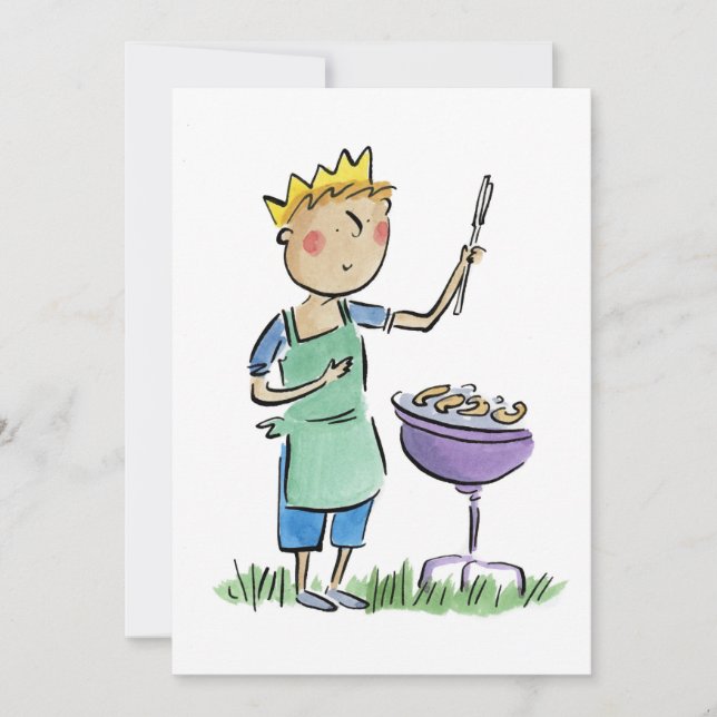 Invitación Rey de BBQ (Anverso)