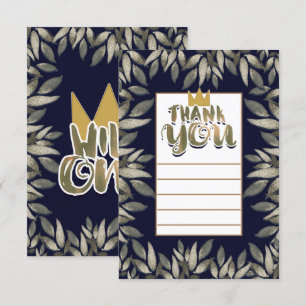 Invitación Rey de las Cosas Salvajes UNO 1er Cumpleaños Graci