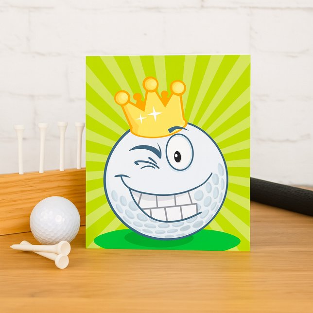 Invitación Rey Divertido del Golf Bola de Golf (Subido por el creador)