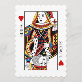 Invitación Rey y Reina del Casino de Corazones Ducha de Novia