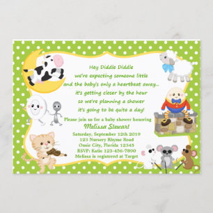 Invitación Rhyme de guardería