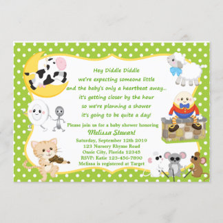Invitación Rhyme de guardería