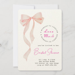 Invitación Ribbons & Romance Bridal Shower
