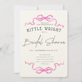 Invitación  Ribbons & Romance Bridal Shower