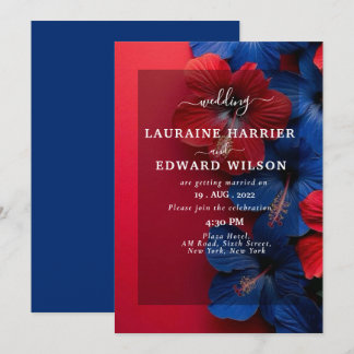 Invitación Rica disposición floral con rosas, peonías,