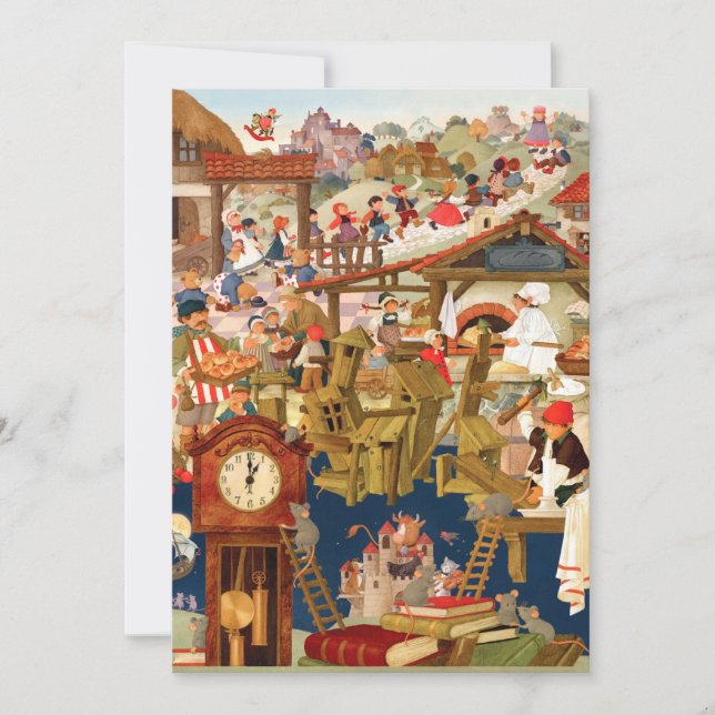 Invitación Rimas favoritas de la guardería (Anverso)