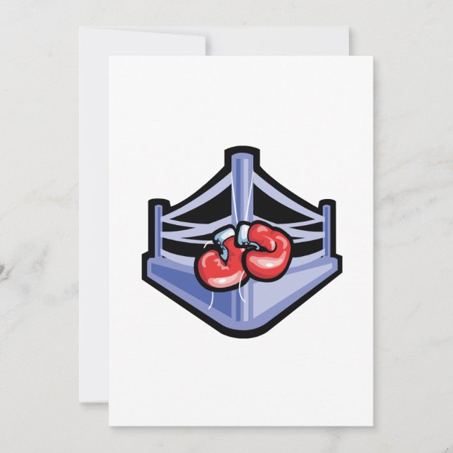 Invitación Ring de boxeo (Anverso)