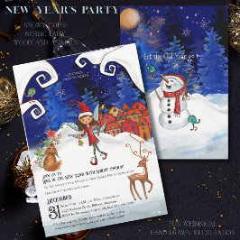 Invitación Ring in the New Year with Nordic Charm I Whimsical