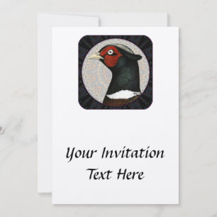 Invitación Ringneck Pheasant Circle