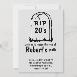 Invitación Rip 20 es gracioso 30 años