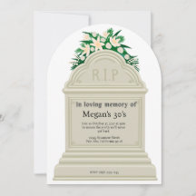 RIP a Mis 30 Años Divertido Funeral Hito Cumpleaño