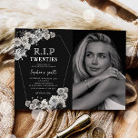 Invitación Rip floral 20's Death to my Youth 30th Birthday<br><div class="desc">Vistazo floral 20's Death to my Youth 30th Birthday Invitation</div>