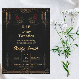 Invitación RIP Twenties Fun 30th Birthday Invitation