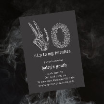 RIP Veinteañera Funeral Esqueleto 30 Cumpleaños