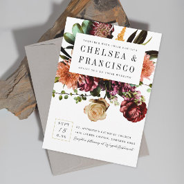 Invitación Riqueza del Boda colorido de primavera