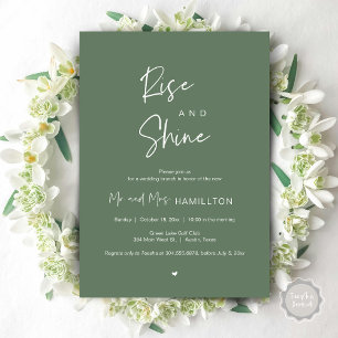 Invitación Rise and Shine, Brunch post boda