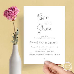 Invitación Rise and Shine, Brunch post boda