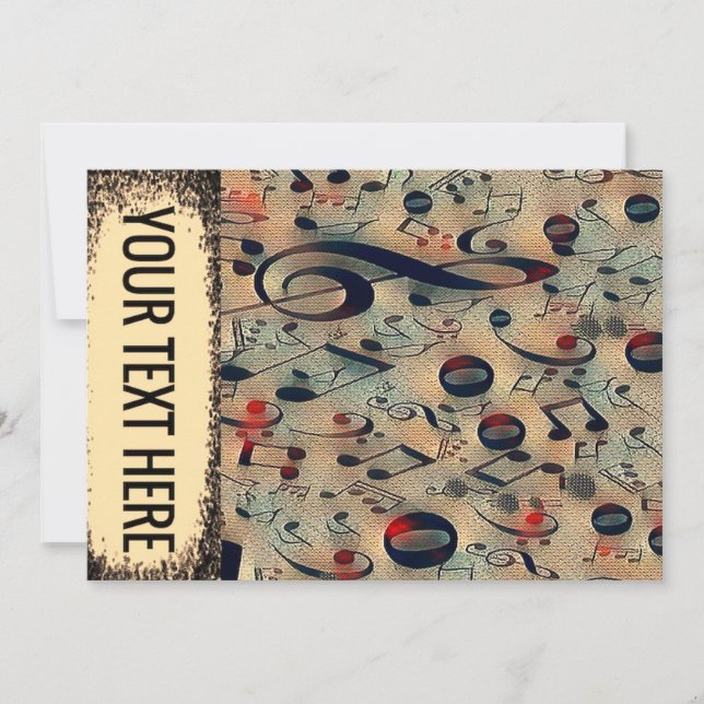 Invitación ritmo vintage (Anverso)