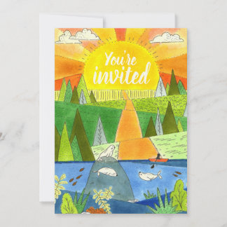 Invitación River Adventure Birthday