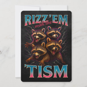 Invitación Rízzalos Con La Camiseta Del Meme Tism Autismo Map