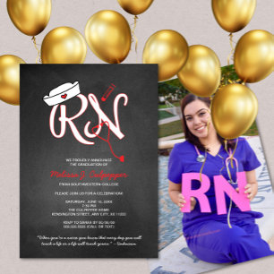 Invitación RN PHOTO Laminador de graduación de la fiesta