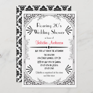 Invitación Roaring 20s - Boding Shower Invitation