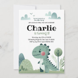 Invitación Roarsome Dino Birthday –