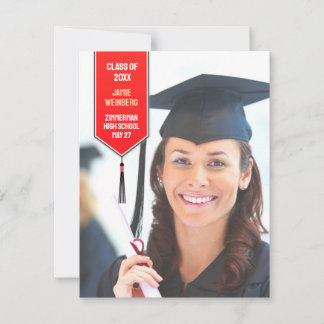 Invitación robada de foto de graduación
