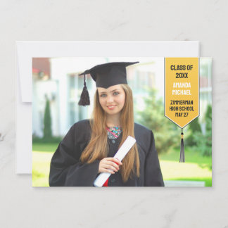 Invitación robada de foto de graduación