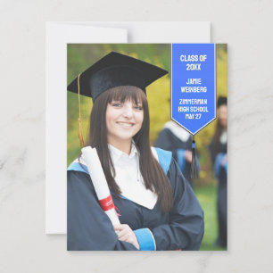 Invitación robada de foto de graduación