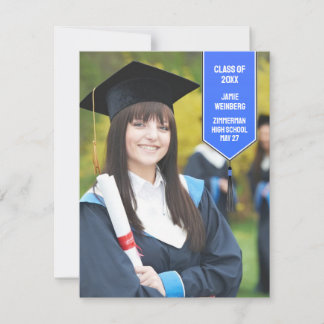 Invitación robada de foto de graduación