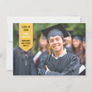 Invitación robada de foto de graduación