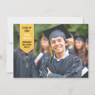 Invitación robada de foto de graduación