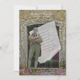 Invitación Robbie Burns Old Stone y Heather