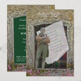 Invitación Robbie Burns Old Stone y Heather